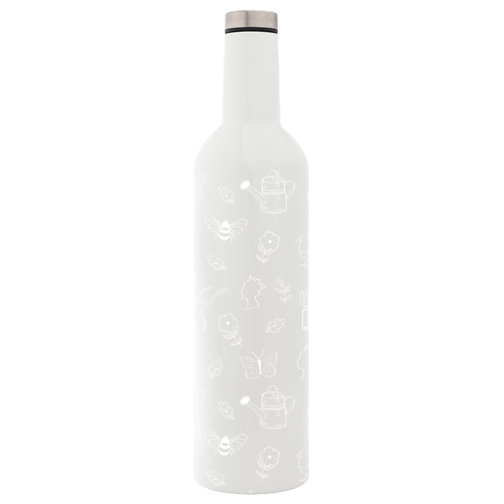 Gardening Pattern Flask Bottle - Image 3
