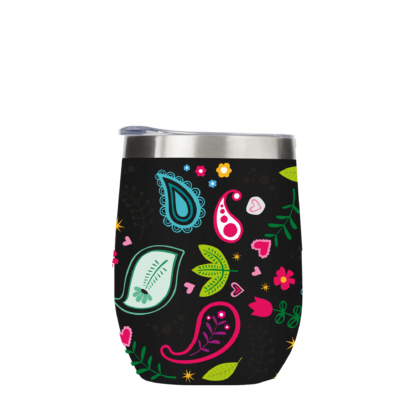 Paisley Pattern Metal Drinks Tumbler - Image 3
