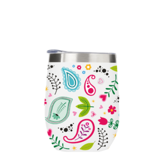 Paisley Pattern Metal Drinks Tumbler