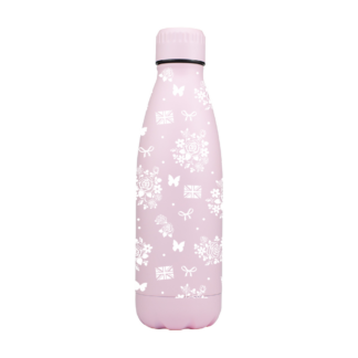 Floral British Personalised Metal Bottle