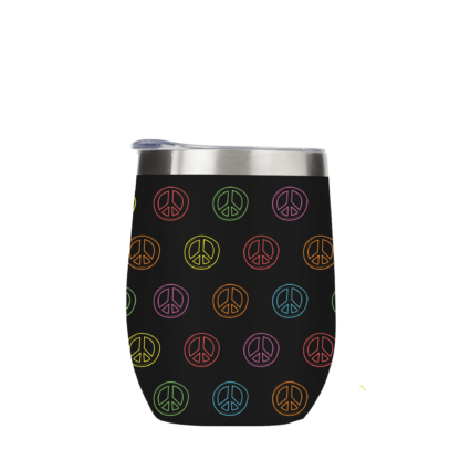 Peace Signs Metal Drinks Tumbler - Image 3