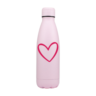 Heart Outline Personalised Metal Bottle