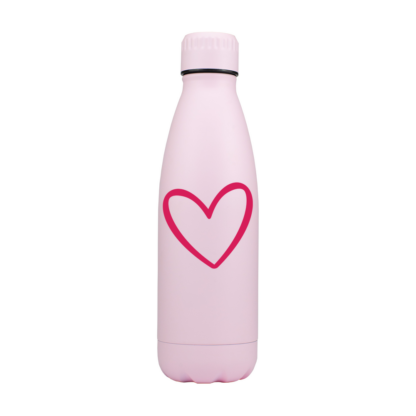 Heart Outline Personalised Metal Bottle