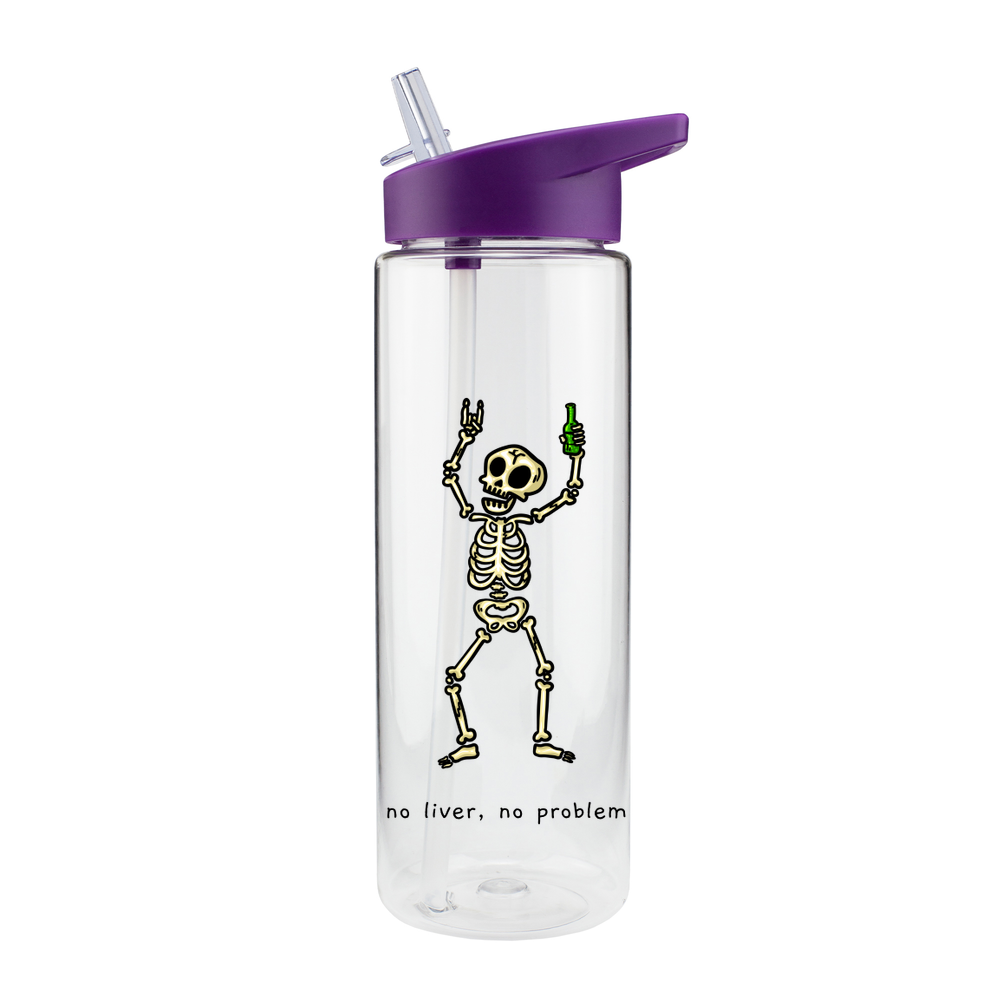 No Liver, No Problem Skeleton Bottle - Image 5