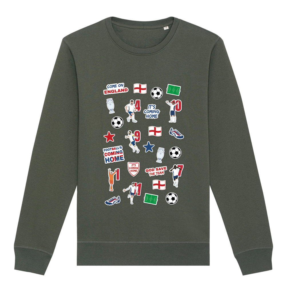 England Collage Crew Neck Sweatshirt - Image 16