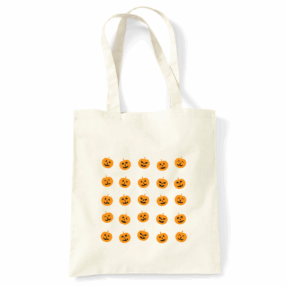 Pumpkins Personalised Natural Cotton Tote Bag