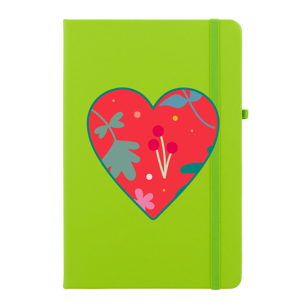 Floral Heart Personalised Soft Feel Notebook - Image 14