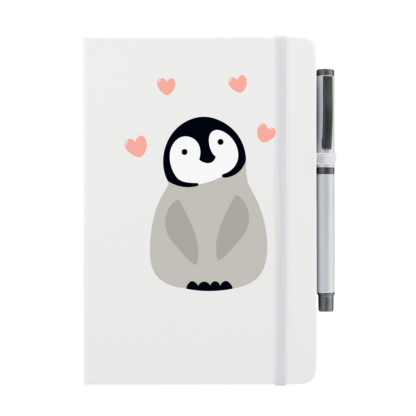 Penguin Personalised Notebook with Pen - Image 9