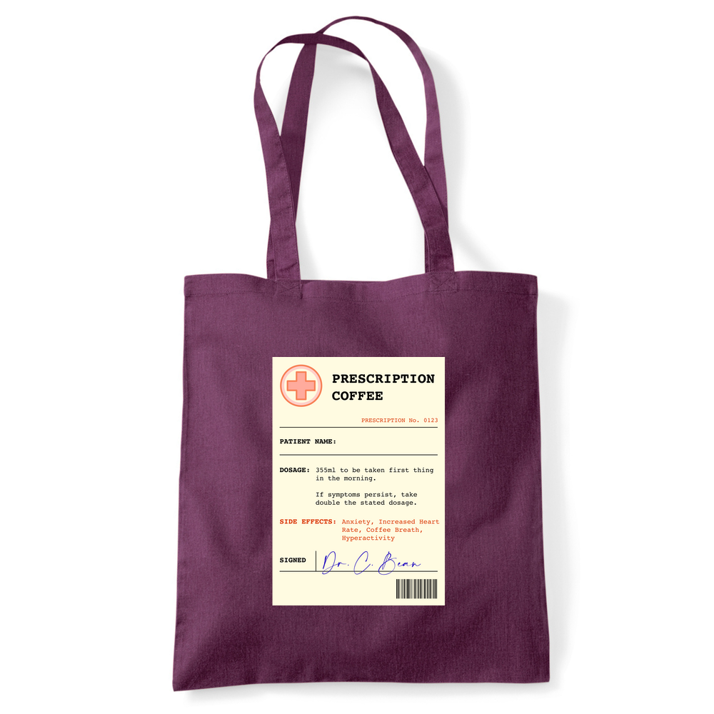 Coffee Prescription Personalised Tote Bag - Image 29