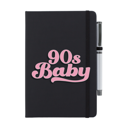 90s Baby Personalised Notebook with Pen - Image 6