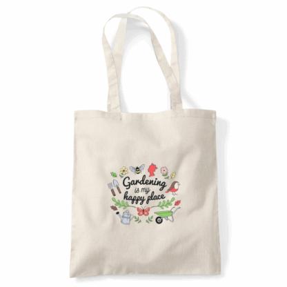 Gardening is my Happy Place Tote Bag - Image 4