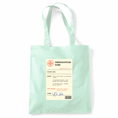 Wine Prescription Personalised Tote Bag - Image 44