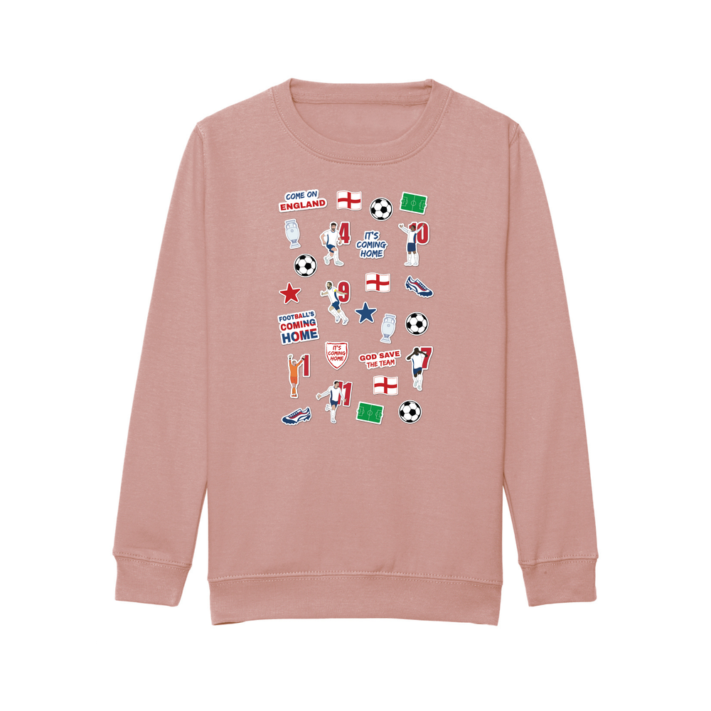 England Collage Kids Sweatshirt - Image 22