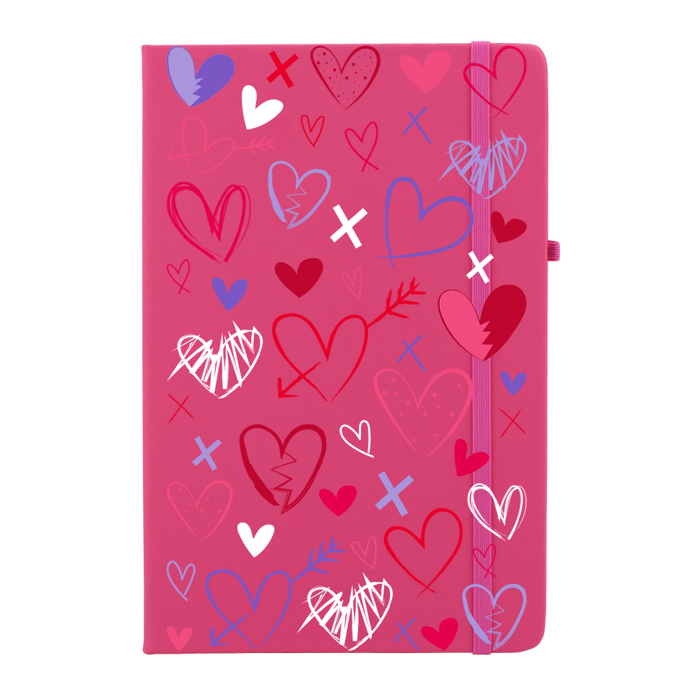 Heart Scribbles Soft Feel Notebook - Image 9