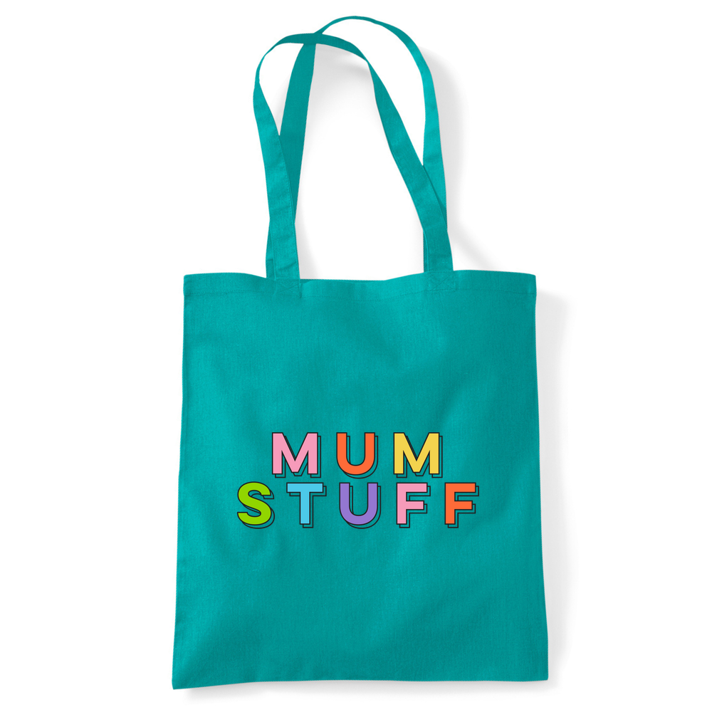Mum Stuff Personalised Organic Cotton  Tote Bag - Image 42