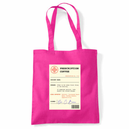Coffee Prescription Personalised Tote Bag - Image 25