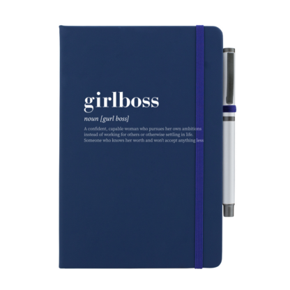 Girlboss Personalised Notebook with Pen - Image 8