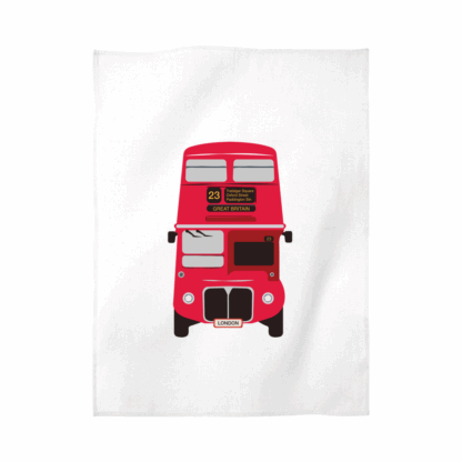 London Bus Personalised Tea Towel
