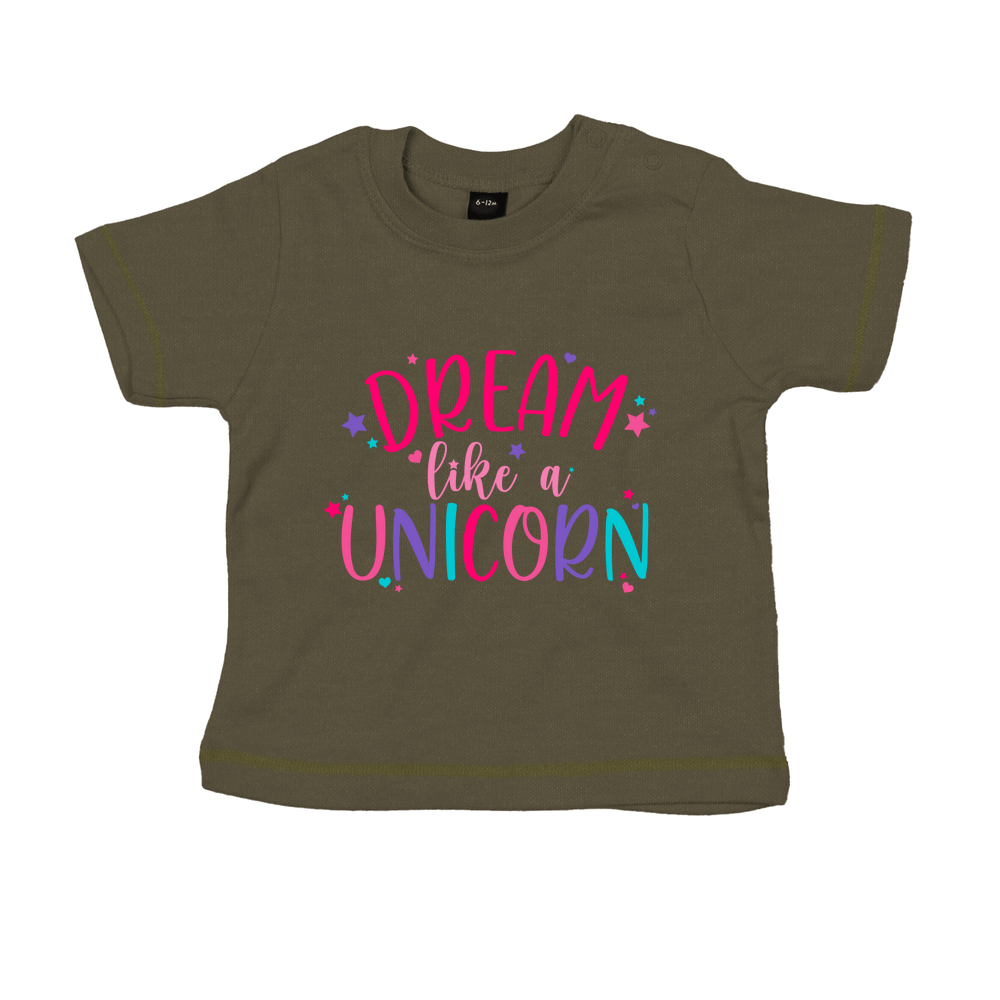 Dream Like A Unicorn Personalised Baby/Toddler T-Shirt - Image 12