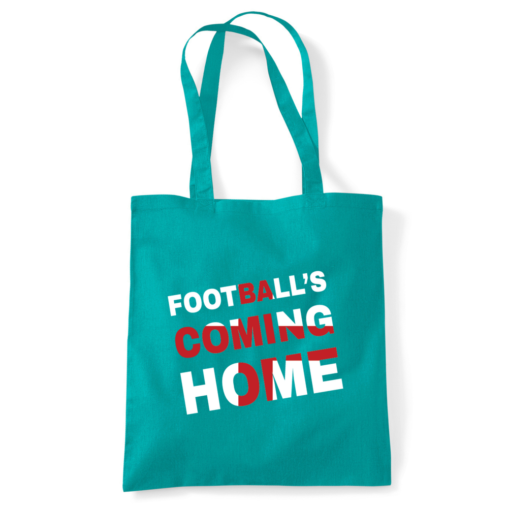 Football's Coming Home Coloured Cotton Tote Bag - Image 31