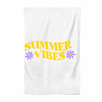 Summer Vibes Personalised Tea Towel