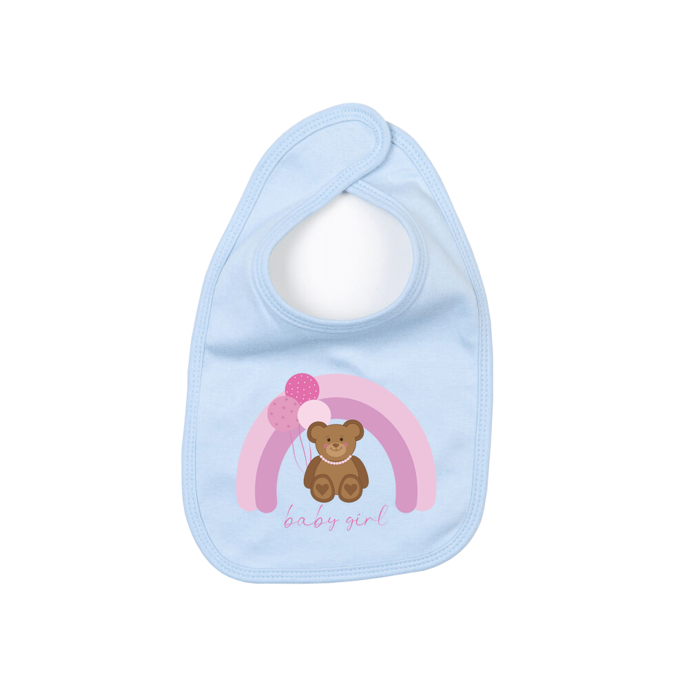 Baby Girl Teddy Bear Bib - Image 5