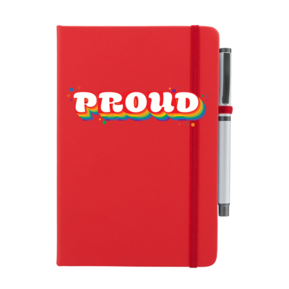 Proud Personalised Notebook with Pen - Image 4