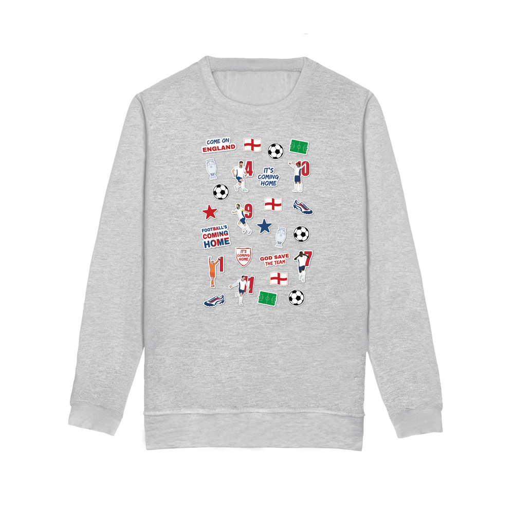England Collage Kids Sweatshirt - Image 4