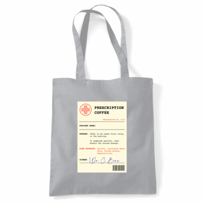 Coffee Prescription Personalised Tote Bag - Image 7