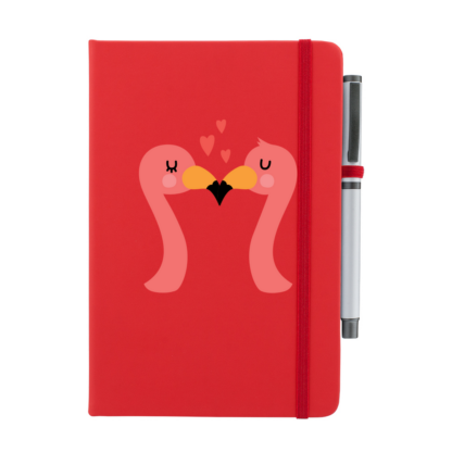 Flamingos Personalised Notebook with Pen - Image 4