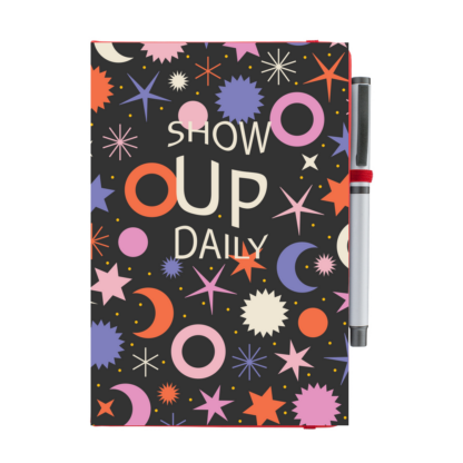 Show Up Daily Moon & Stars Notebook with Pen - Image 8