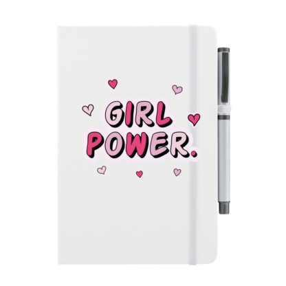 Girl Power Personalised Notebook with Pen - Image 2