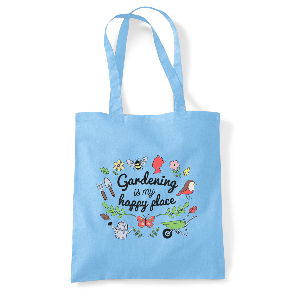 Gardening is my Happy Place Tote Bag - Image 43