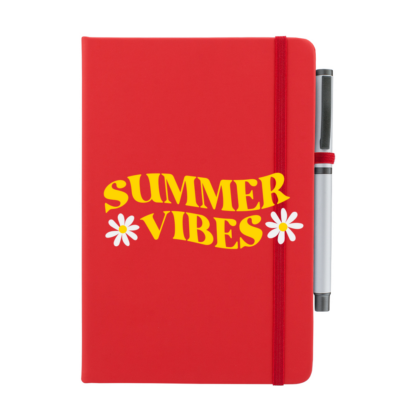 Summer Vibes Personalised Notebook with Pen - Image 6