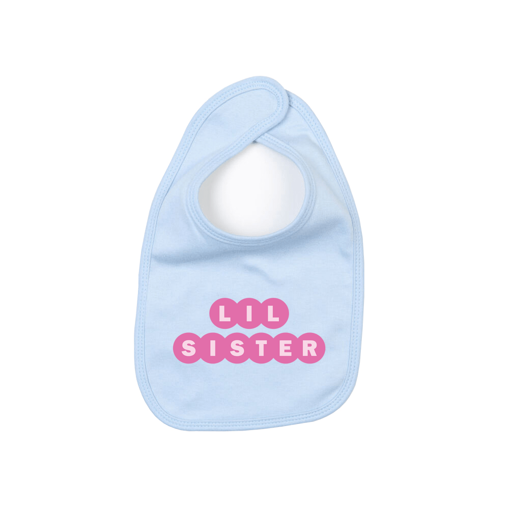 Lil Sister Personalised Baby Bib - Image 4