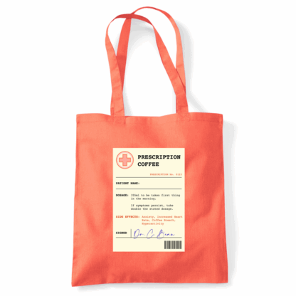 Coffee Prescription Personalised Tote Bag - Image 33