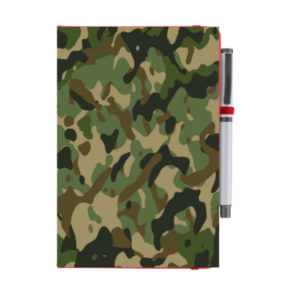 Camouflage Personalised Notebook with Pen - Image 8
