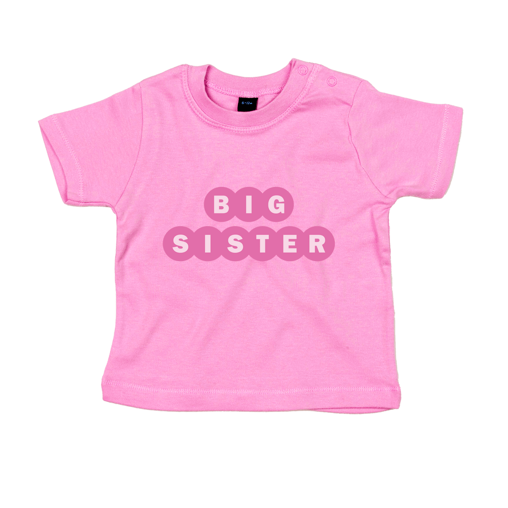 Big Sister Personalised Baby/Toddler T-Shirt - Image 2