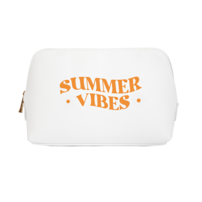 Summer Vibes Leather Look Boutique Accessory Bag - Image 4
