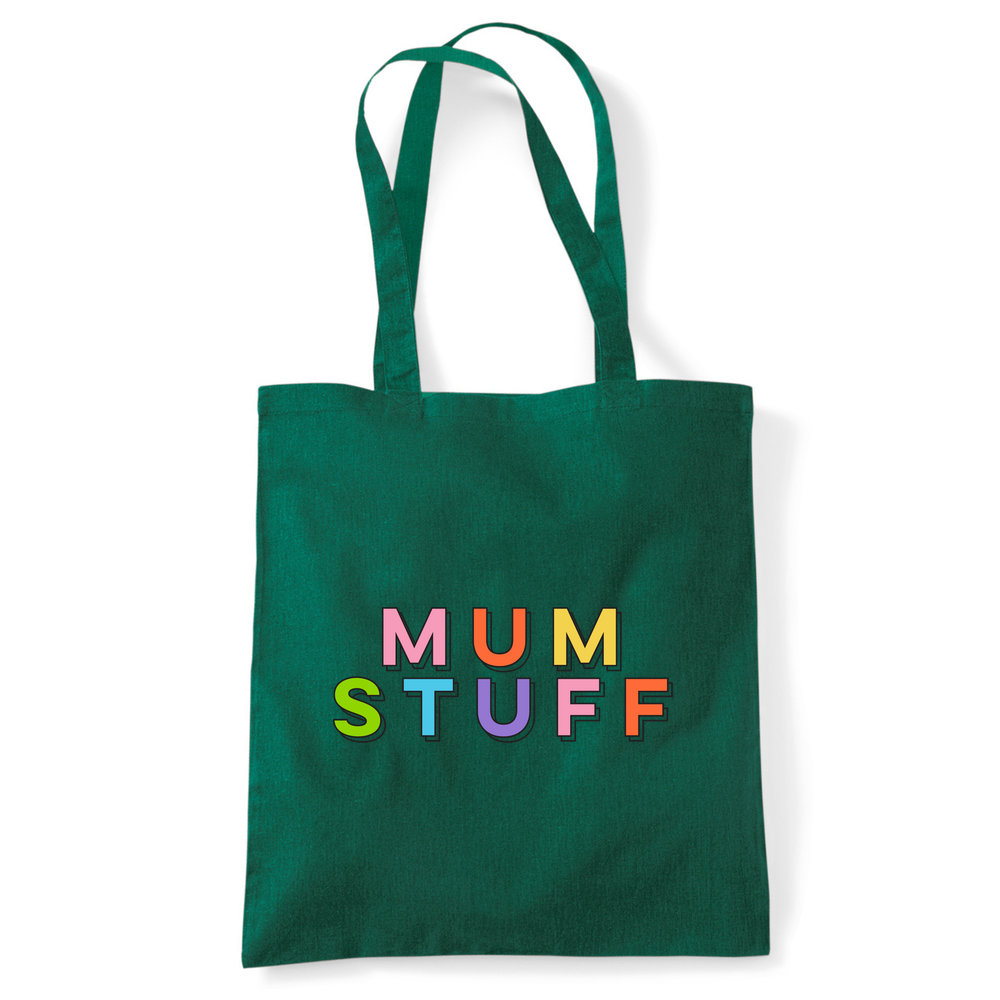 Mum Stuff Personalised Organic Cotton  Tote Bag - Image 40