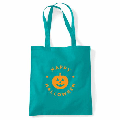 Happy Halloween Pumpkin Personalised Tote Bag - Image 43