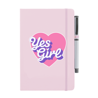 Yes Girl Personalised Notebook with Pen - Image 13