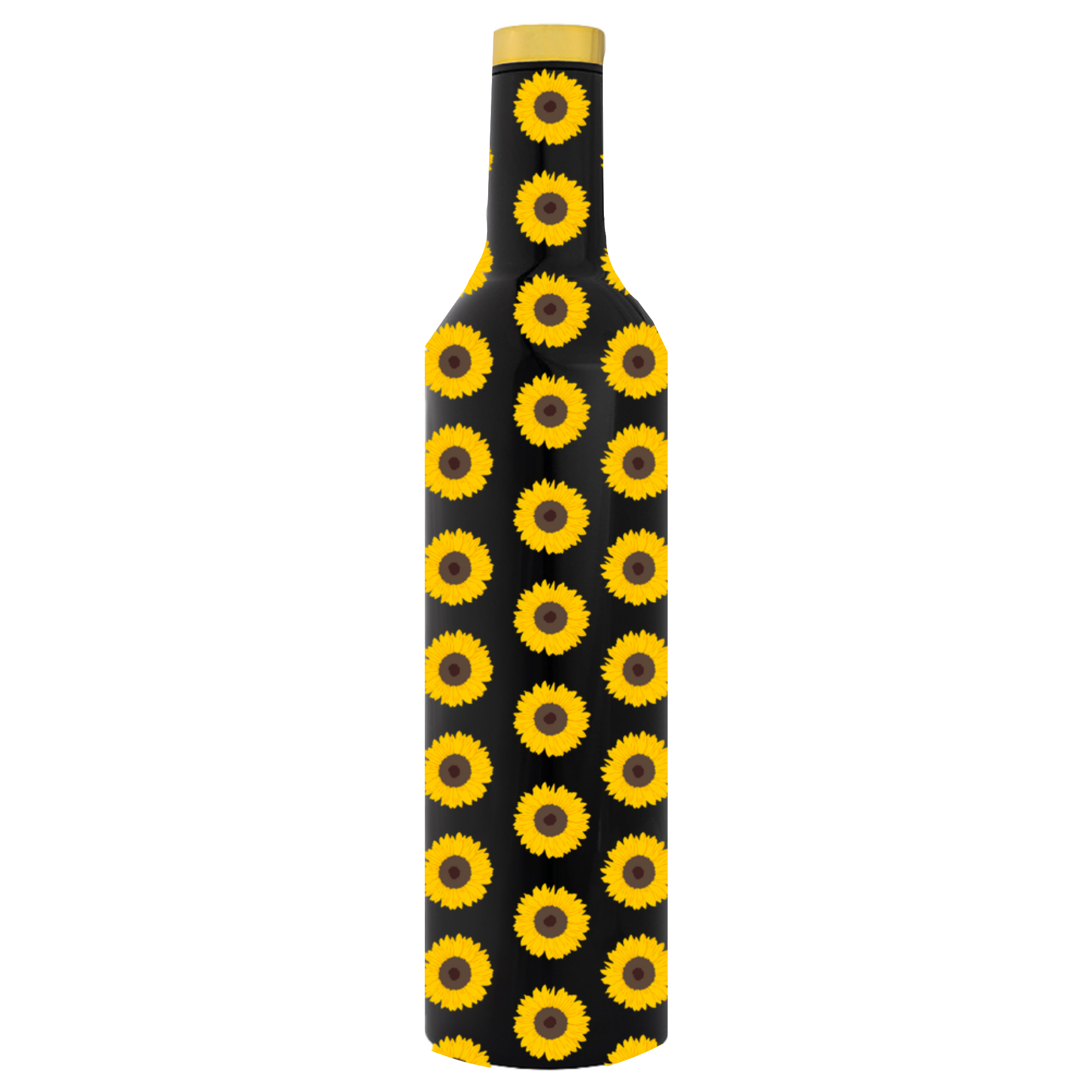 Sunflower Pattern Bottle Flask - Image 4