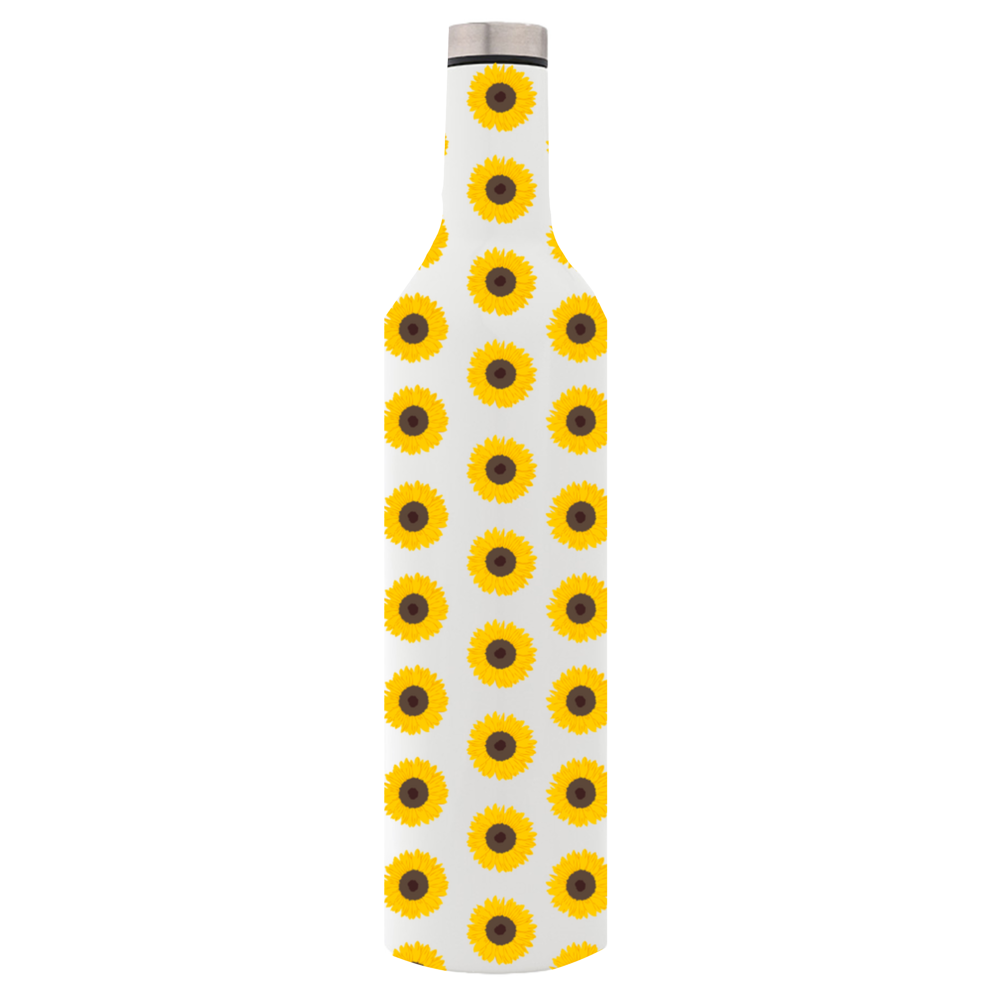 Sunflower Pattern Bottle Flask - Image 2