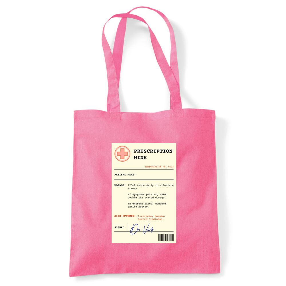 Wine Prescription Personalised Tote Bag - Image 19