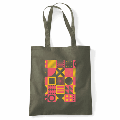 Square Patterns Tote Bag - Image 42