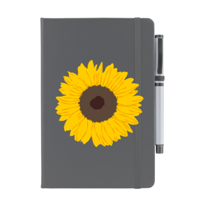 Sunflower Personalised Notebook with Pen - Image 4