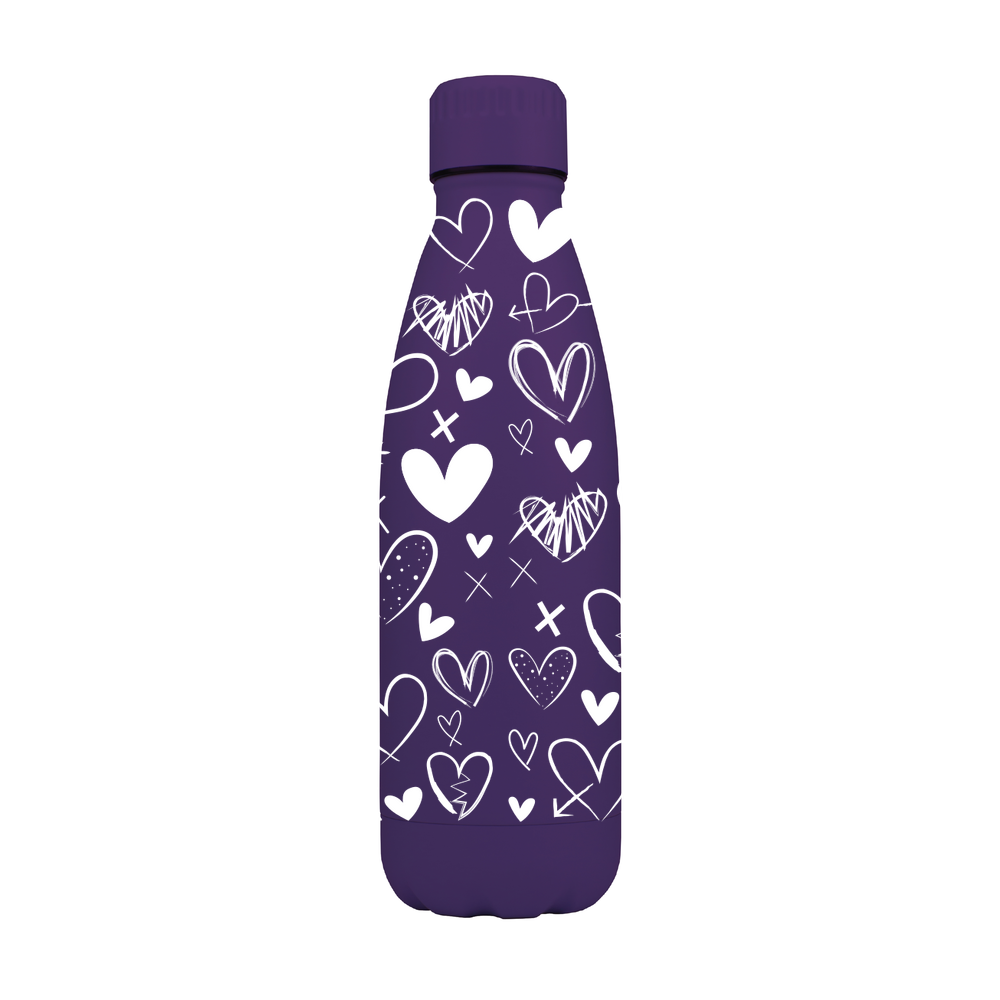 Heart Scribbles Personalised Metal Bottle - Image 6