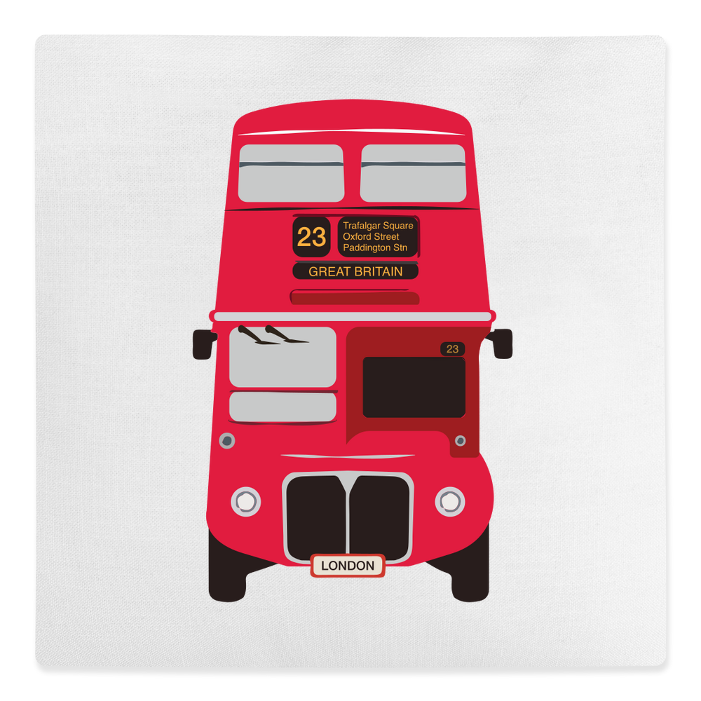 London Bus Personalised Canvas Cushion - Image 4
