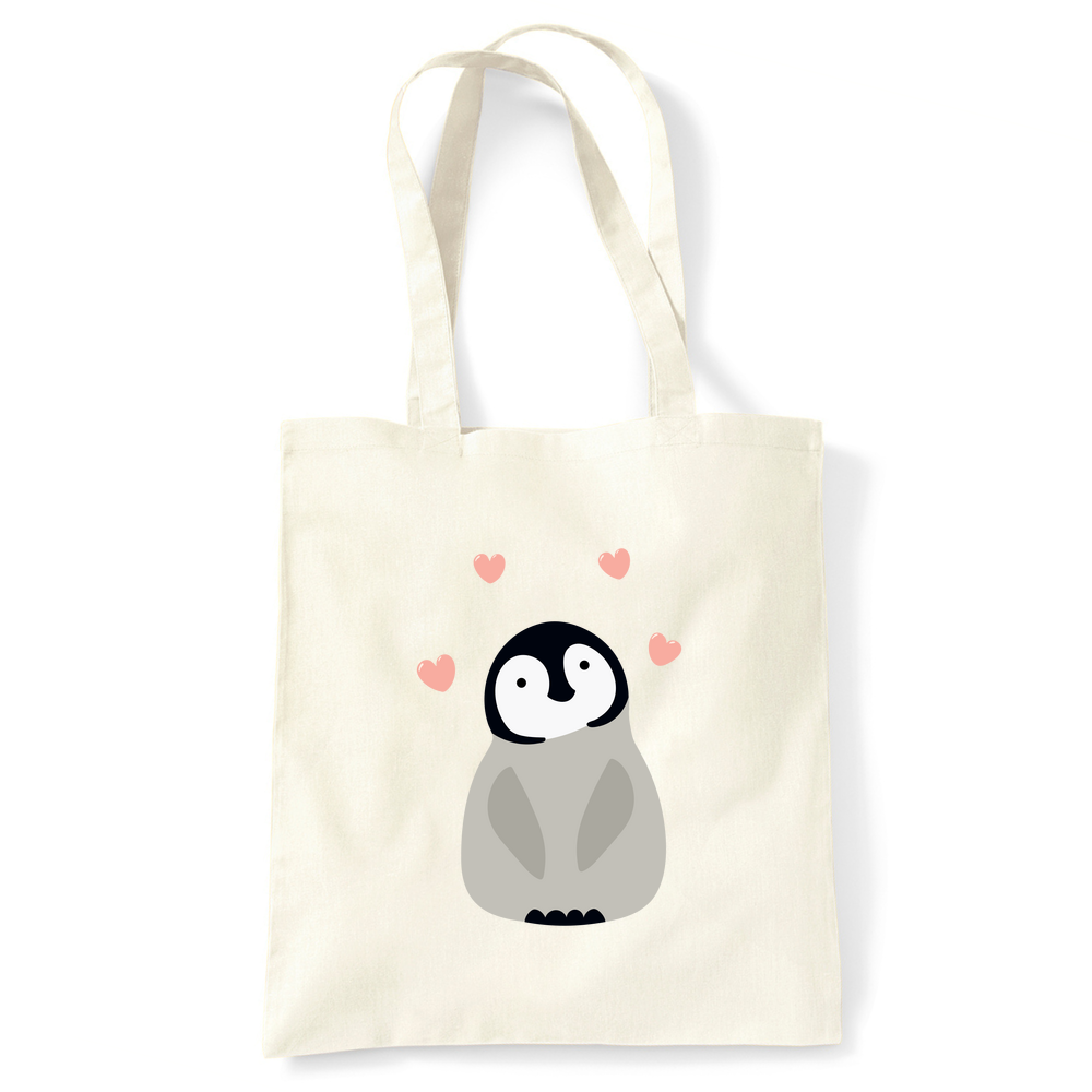 Penguin Organic Cotton Tote Bag - Image 3